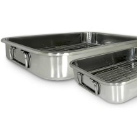 2020 Hot Sale 4-Piece All-in-1 Lasagna and Roasting Pan/The Perfect Roasting Set with rack