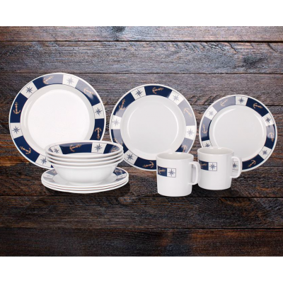 20-Piece Melamine Outdoor Dinnerware Set